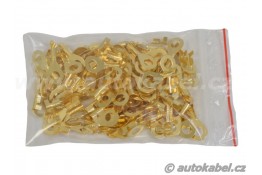 Kabelové očko mosazné krimpovací M4 / 1 mm², balení.