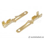 Kolík Faston 2.8 pro vodič 1,0mm² s jazýčkem, balení. Kolík Faston 2.8 pro vodič 1,0mm² s jazýčkem, balení.