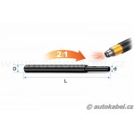 Smršťovací trubice 2,4 - černá