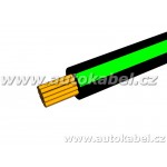 Autovodič FLRY-B 1,0 mm² černý/zelený.