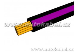 Autovodič FLRY-B 0,75 mm² černý/fialový