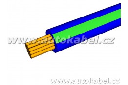 Autovodič FLRY-B 1,0 mm² modrá / zelená.