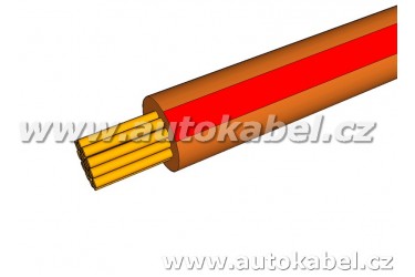 Autovodič FLRY-B 0,50 mm² hnědý/rudý