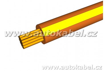Autovodič FLRY-B 0,50 mm² hnědý / žlutý