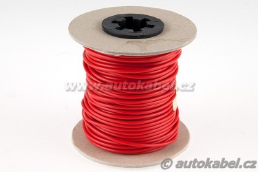 Teflonový vodič TBV 1mm² - rudý