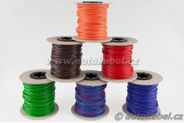 Sada Autovodičů FLRY-B 1,0 mm², 6x20m cívka VI, BR, OR, RD, GN, BL.