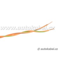 Kroucený autovodič FLRY 2x0,35 mm² oranžový/hnědý+oranžový/zeleny