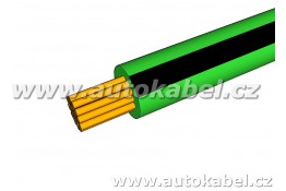 Autovodič FLRY-A 0,35 mm² zelený/černý