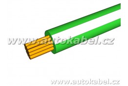 Autovodič FLRY-B 0,50 mm² zelený/bílý