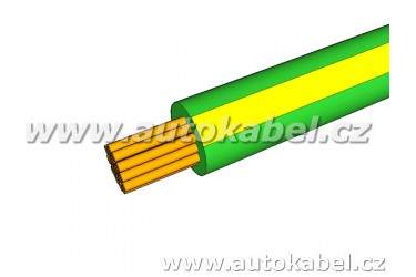 Autovodič FLRY-B 1,0 mm² zelený/žlutý