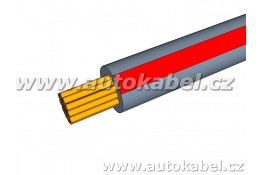 Autovodič FLRY-B 0,50 mm² šedý/rudý