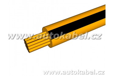 Autovodič FLRY-B 1,0 mm² oranžový/černý