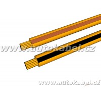 Kroucený autovodič FLRY 2x0,35 mm² oranžový/hnědý+oranžový/černý