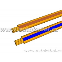 Kroucený autovodič FLRY 2x0,35 mm² oranžový/hnědý+oranžový/modrý