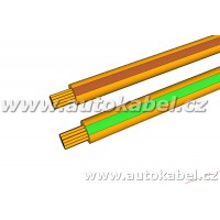 Kroucený autovodič FLRY 2x0,35 mm² oranžový/hnědý+oranžový/zeleny