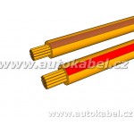 Kroucený autovodič FLRY 2x0,35 mm² oranžový/hnědý+oranžový/rudý