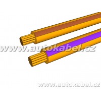 Kroucený autovodič FLRY 2x0,35 mm² oranžový/hnědý+oranžový/fialový