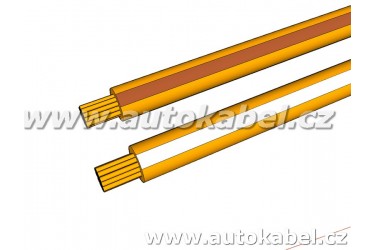 Kroucený autovodič FLRY 2x0,35 mm² oranžový/hnědý+oranžový/bílý 