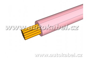 Autovodič FLRY-A 0,35 mm² růžový