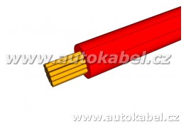 Teflonový vodič TBV 1mm² - rudý