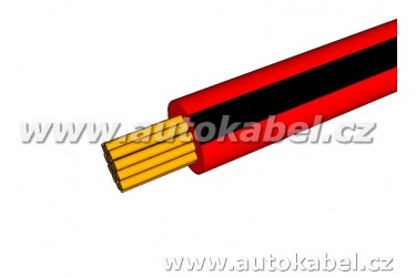 Autovodič FLRY-B 1,50 mm² rudý/černý.