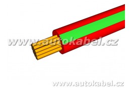 Autovodič FLRY-B 1,0 mm² rudý/zelený