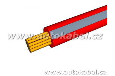 Autovodič FLRY-B 0,50 mm² rudý/šedý