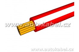 Autovodič FLRY-B 1,0 mm² rudý/bílý