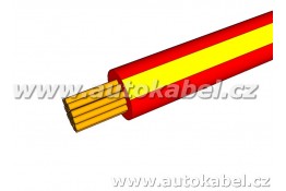 Autovodič FLRY-B 1,50 mm² rudý / žlutý.