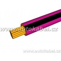 Autovodič FLRY-A 0,35 mm² fialový/černý