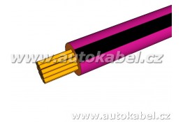 Autovodič FLRY-A 0,35 mm² fialový/černý