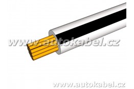 Autovodič FLRY-B 1,0 mm² bílý/černý