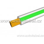Autovodič FLRY-B 1,0 mm² bílý/zelený - cívka 100m.
