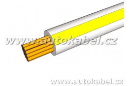 Autovodič FLRY-B 1,5 mm² bílý / žlutý