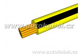 Autovodič FLRY-B 0,75 mm² žlutý/černý