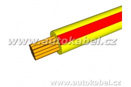 Autovodič FLRY-B 1,5 mm² žlutá/rudá