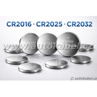 Knoflíková lithiová baterie typ CR2025