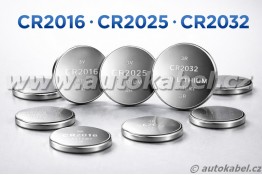 Knoflíková lithiová baterie typ CR2016