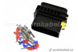 Sada konektoru TE, MCP 15M / 6x2,8 + 9x1,5 s kontakty.