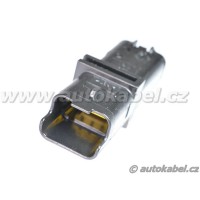 Těleso konektoru Delphi Sicma, 3pin, pro kolíky, černé.