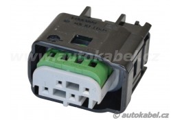 Těleso konektoru MQS 4FB, 4 pin, šedý klíč  Těleso konektoru MQS 4FB, 4 pin, šedý klíč