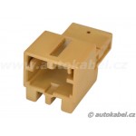 Konektor MQS mini 4 pin pro kolíky, VAG 8K0972994A, hnědý Konektor MQS mini 4 pin pro kolíky, VAG 8K0972994A, hnědý