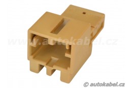 Konektor MQS mini 4 pin pro kolíky, VAG 8K0972994A, hnědý Konektor MQS mini 4 pin pro kolíky, VAG 8K0972994A, hnědý