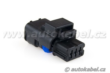 Těleso konektoru Delphi Sicma, 3pin, černé
