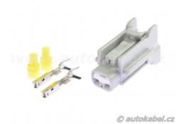 Konektor SUMITOMO 2pin, pro solenoid kompresoru, sada.  