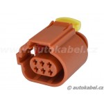 Těleso konektoru TE MPT 6F - 6pin hnědý