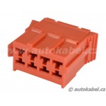 Konektor TE 8F, 8 pin - rudý