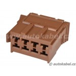 Konektor TE 8F, 8 pin - hnědý
