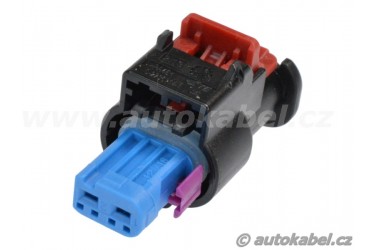 Těleso konektoru TE HPF 2F, modré