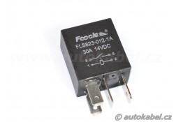 Značkové mini spínací relé 12V DC 30A 4 pin, FOOCLE.